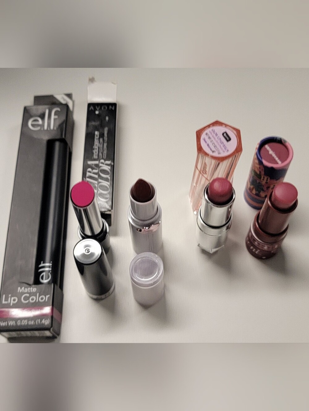 Assorted Women's Lipstick Set — Pink, Mauve & Deep Brown Shades